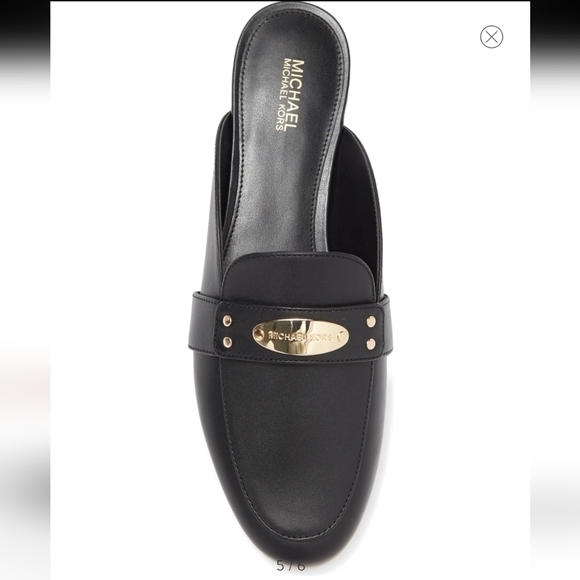 Michael KORS MK Plate Mule With Gold Details Size 6.5 - Picture 5 of 9